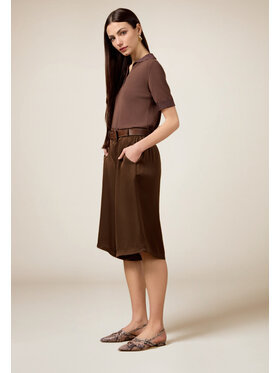 Oltre Oltre Szorty P282J002369N022 Brązowy Baggy Fit