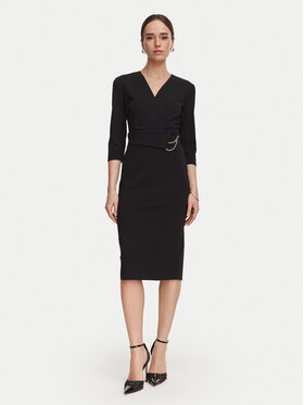 Rinascimento Rinascimento Kokteilinė suknelė CFC0131143003 Juoda Regular Fit