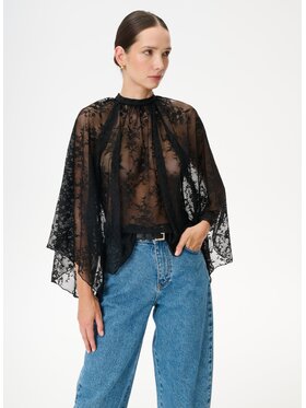 LEBRAND LEBRAND Bluzka Paloma Czarny Regular Fit