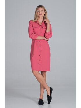 FIGL FIGL Sukienka M849 Pomarańczowy Regular Fit