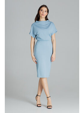 Lenitif Lenitif Šaty L087 Modrá Regular Fit