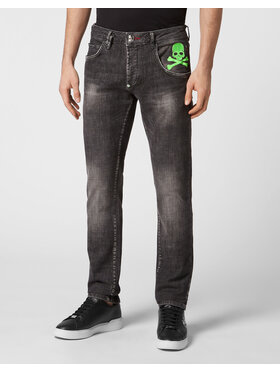 PHILIPP PLEIN PHILIPP PLEIN Jeansy 129 Szary Straight Leg