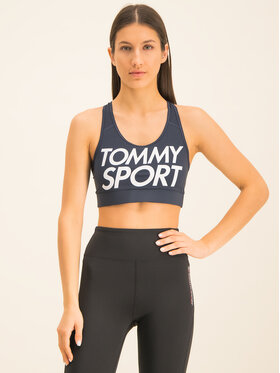 Tommy Sport Tommy Sport Σουτιέν τοπ Sports Bra Logo S10S100344 Σκούρο μπλε