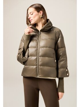 Oltre Oltre Giubbotto piumino F901J000216N035 Marrone Baggy Fit