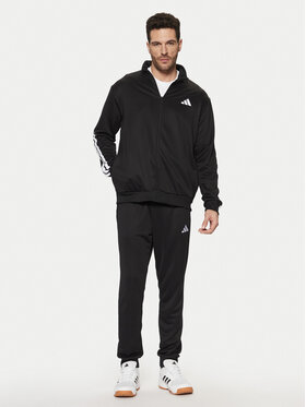 adidas Спортивний костюм Sportswear Basic 3-Stripes JC5375 Чорний Regular Fit