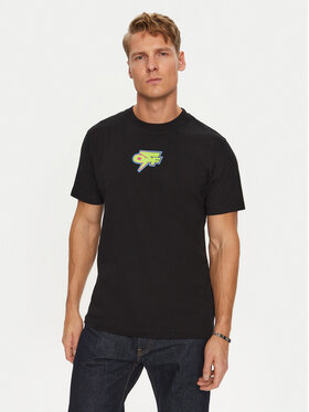 Off-White Off-White Póló OMAA027F22JER0071070 Fekete Regular Fit