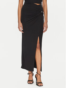 Guess Guess Midi szoknya W5GD0E KAQL2 Fekete Regular Fit