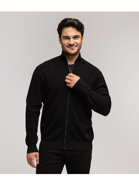 Lee Cooper Lee Cooper Kardigan EMAD COTTON Czarny Regular Fit