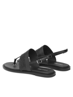 Calvin Klein Sandale Almond Tp Sandal-Hf Mono HW0HW01536 Crna