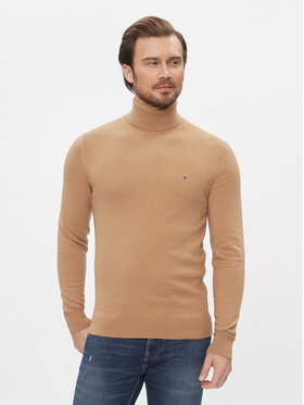 Tommy Hilfiger Tommy Hilfiger Rollkragenpullover Pima MW0MW28048 Beige Regular Fit