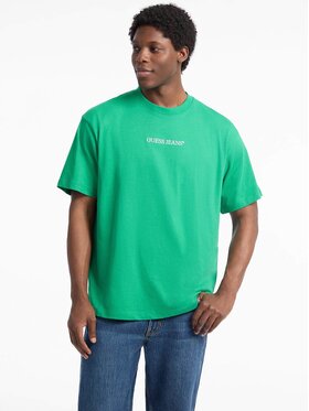 Guess Jeans Guess Jeans T-Shirt 165533 Zielony Classic Fit