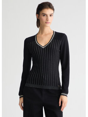 Liu Jo Liu Jo Sweter TA5034MS014A4317 Czarny Regular Fit