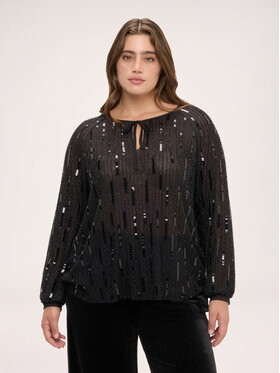 Fiorella Rubino Fiorella Rubino Bluzka 2202T002600N033 Czarny Regular Fit