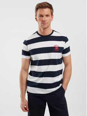 BIG STAR BIG STAR T-Shirt REMIR Granatowy Basic Fit