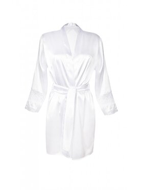 DKaren Lingerie DKaren Lingerie Szlafrok Betty2 Biały