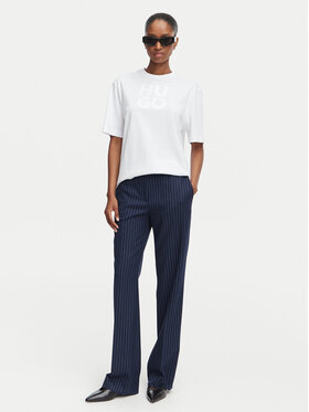 HUGO HUGO T-Shirt Dashire_5 50566678 Bílá Relaxed Fit