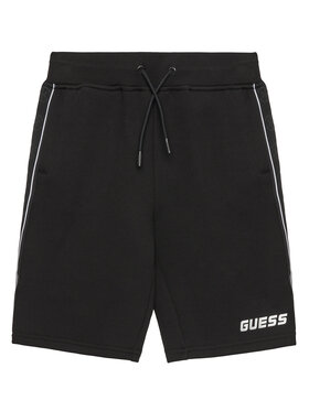 Guess Guess Pantaloni scurți sport L5GD19 KB3P2 Negru Relaxed Fit