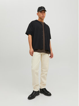 Jack&Jones Košulja Caleb 12235475 Crna Relaxed Fit