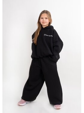 DKaren Sport DKaren Sport Komplet bluza i spodnie materiałowe EQ-K-B27 001 Czarny Balloon Fit