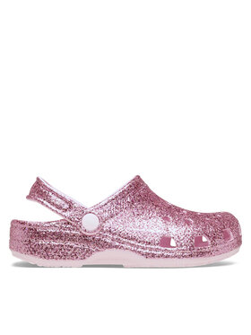 Crocs Crocs Nazouváky Classic Chunky Glitter Clog K 211939 Růžová