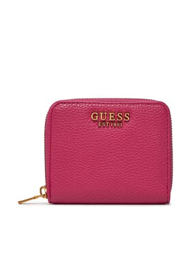 Guess Guess Малък дамски портфейл Laryn (BA) Slg SWBA91 96370 Розов