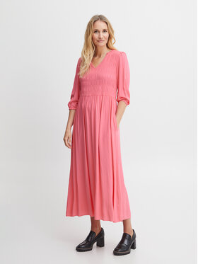 Fransa Fransa Sukienka letnia 20611904 Różowy Relaxed Fit