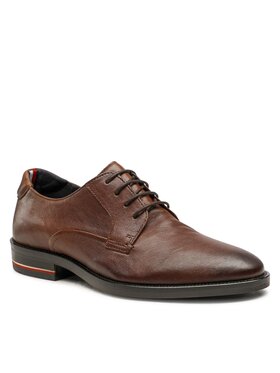 Tommy Hilfiger Tommy Hilfiger Poltopánky Signature Hilfiger Lth ShoeFM0FM04216 Hnedá