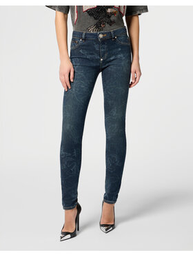 PHILIPP PLEIN PHILIPP PLEIN Jegginsy 29756 Czarny Jegging Fit