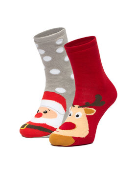 Jenny Fairy Jenny Fairy Lange Socken 4WB-003-AW23 (2-pack) Bunt