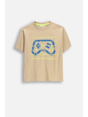 Coccodrillo Coccodrillo T-Shirt WC6143204NBJ-002 Beżowy Regular Fit