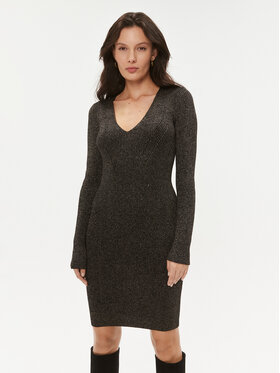 TWINSET TWINSET Úpletové šaty 232TT3272 Černá Slim Fit