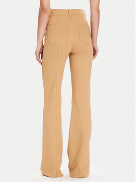 Guess Guess Spodnie materiałowe W5BB16 KCMU2 Beżowy Flare Fit