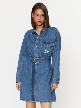 Calvin Klein Jeans Calvin Klein Jeans Jeanskleid J20J221812 Blau Regular Fit