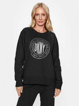DKNY Sport DKNY Sport Majica dugih rukava DP3T9442 Crna Regular Fit
