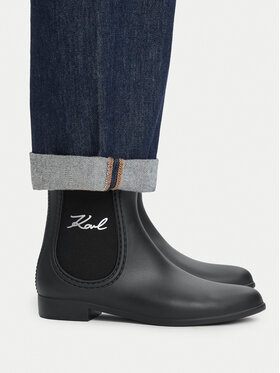 KARL LAGERFELD KARL LAGERFELD Гумові чоботи KL94775 Чорний