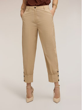 Motivi Motivi Pantaloni di tessuto P00VQ004580N002 Crema Boy Fit