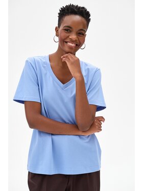 blue shadow blue shadow T-Shirt Mango Niebieski Regular Fit