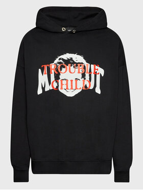 Mindout Mindout Mikina Unisex Trouble Child Čierna Oversize