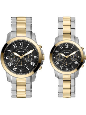 Fossil Fossil Zegarek FS6202SET Srebrny