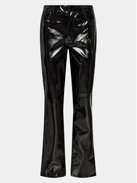 Gina Tricot Gina Tricot Pantaloni din imitație de piele 21348 Negru Regular Fit