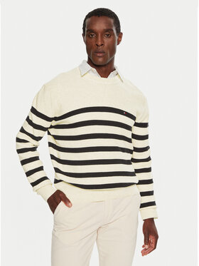 Tommy Hilfiger Tommy Hilfiger Sveter MW0MW36525 Béžová Regular Fit
