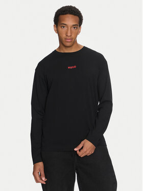 HUGO Hugo Longsleeve 50522302 Czarny Regular Fit