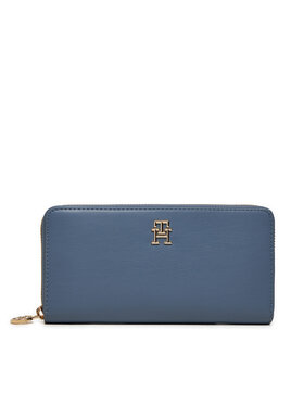Tommy Hilfiger Tommy Hilfiger Portofel Mare de Damă Distinct AW0AW16592 Albastru