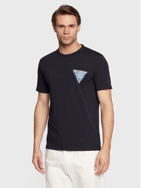 Guess Guess T-Shirt Eskil M2BI26 J1314 Granatowy Slim Fit