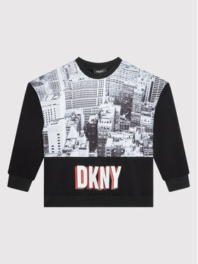 DKNY DKNY Суитшърт D35R86 M Черен Regular Fit