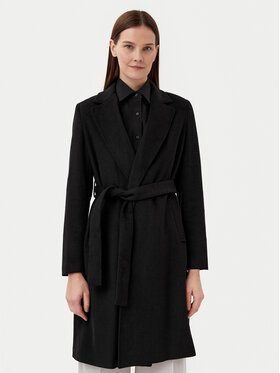 Motivi Motivi Palton de lână 0044Q000531N Negru Regular Fit