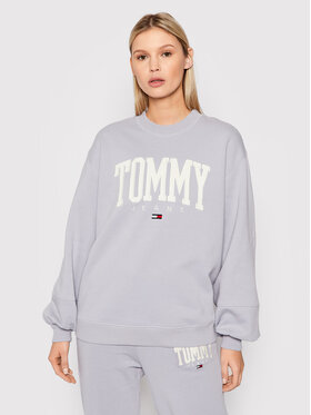 Tommy Jeans Tommy Jeans Felpa Collegiate DW0DW12103 Viola Relaxed Fit