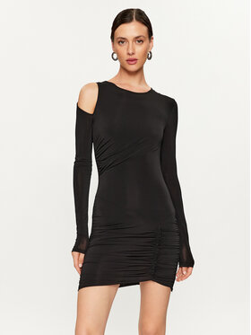 Pinko Pinko Koktejlové šaty Bey Blate Abito 102489 A1BQ Černá Slim Fit