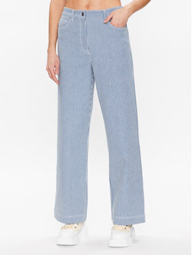 Remain Remain Jeans hlače Striped Canvas 500401403 Modra Regular Fit