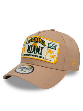 New Era New Era Šilterica Miami License Plate 9FORTY A-Frame 60595462 Bež